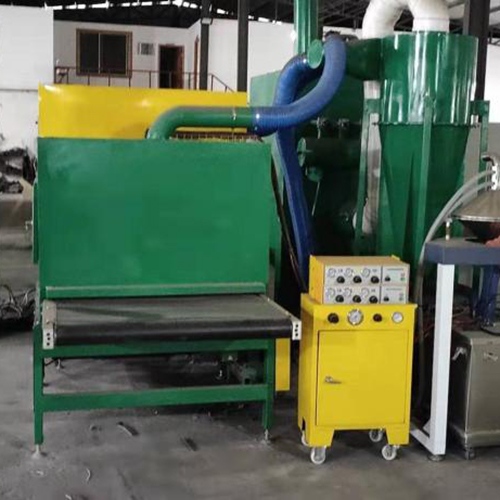 Automatyczna linia do elektrostatycznego natryskiwania klocków hamulcowych